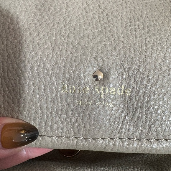 Kate Spade ♠️ leather bone color small backpack - Picture 3 of 7